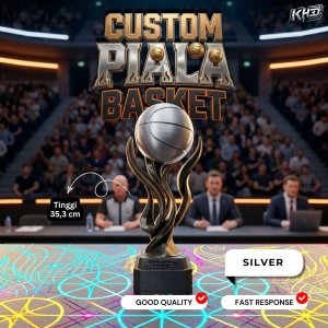Custom Piala Basket Silver