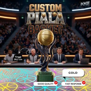 Custom Piala Basket Gold