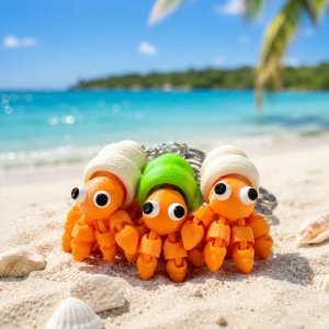 ganci flexi cute hermit crab kepiting kelomang