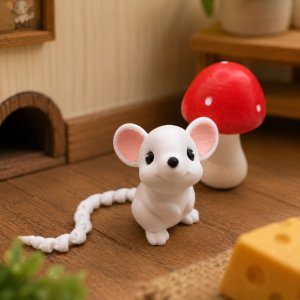 articulated cute mouse / mainan artikulasi tikus mini