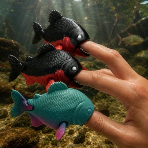 articulated piranha / mainan artikulasi piranha