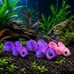 flexi beta fish / mainan ikan cupang artikulasi