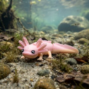 articulated axolotl / mainan artikulasi axolotl