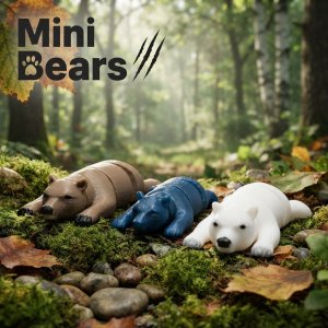 articulated bear / mainan artikulasi beruang